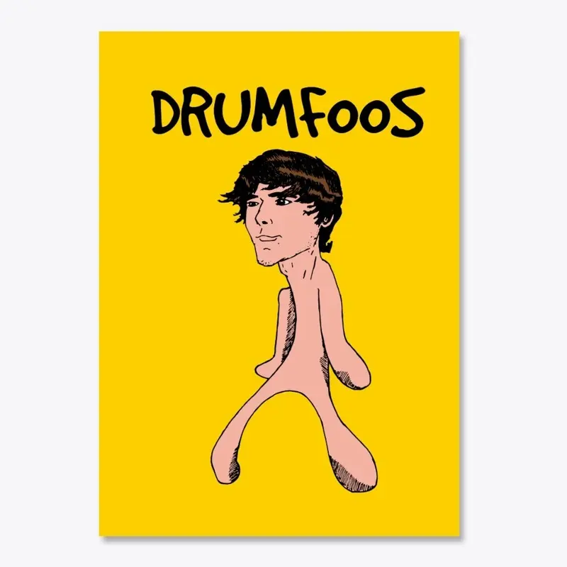 DRUMFOOS Bold and Brash Sticker